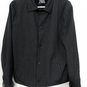 Zara Long sleeve 4 way Stretch Business/Casual Snap Up Jacket with Pockets